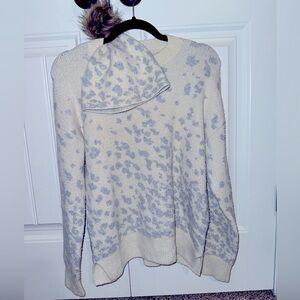Christian Siriano Faux Fur Sweater and Hat Set Women’s Small